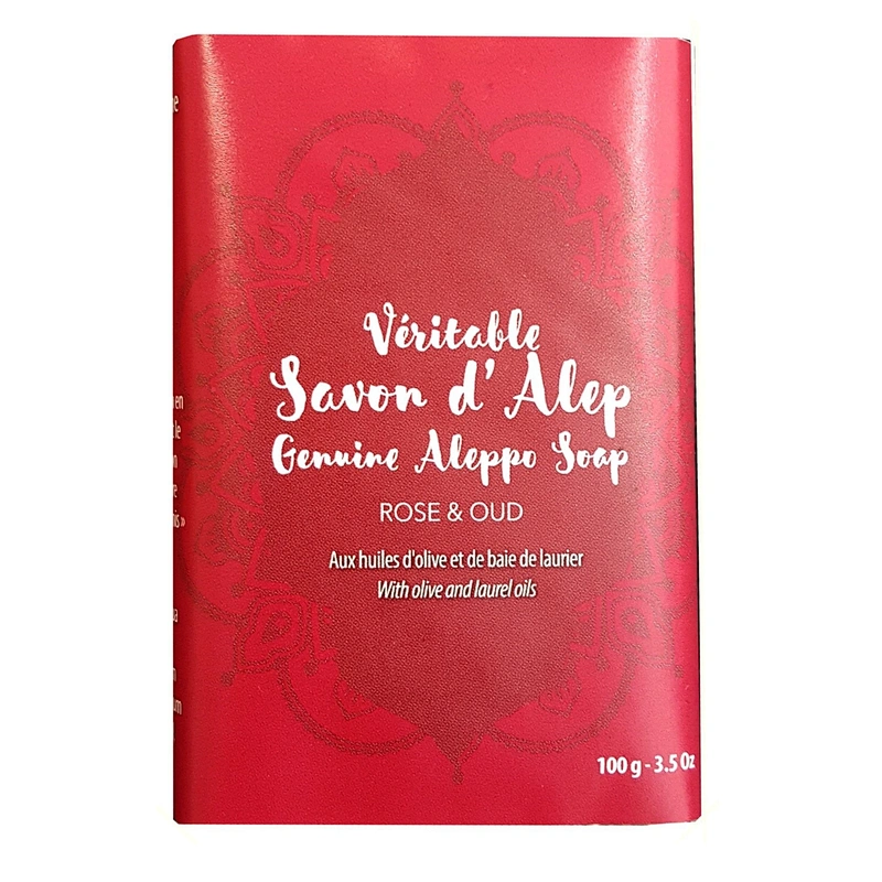 ALEPPO SOAP WITH ROSE & OUD SENT (METAL BOX)