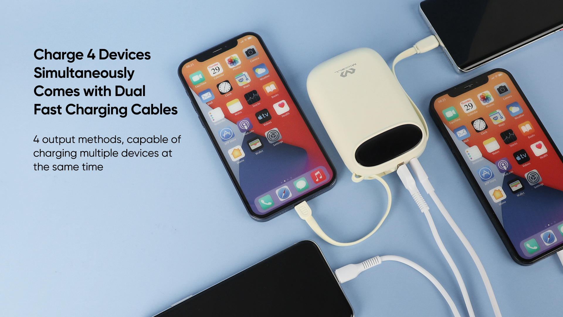 mobile power supply fast charging 4 device at the same time