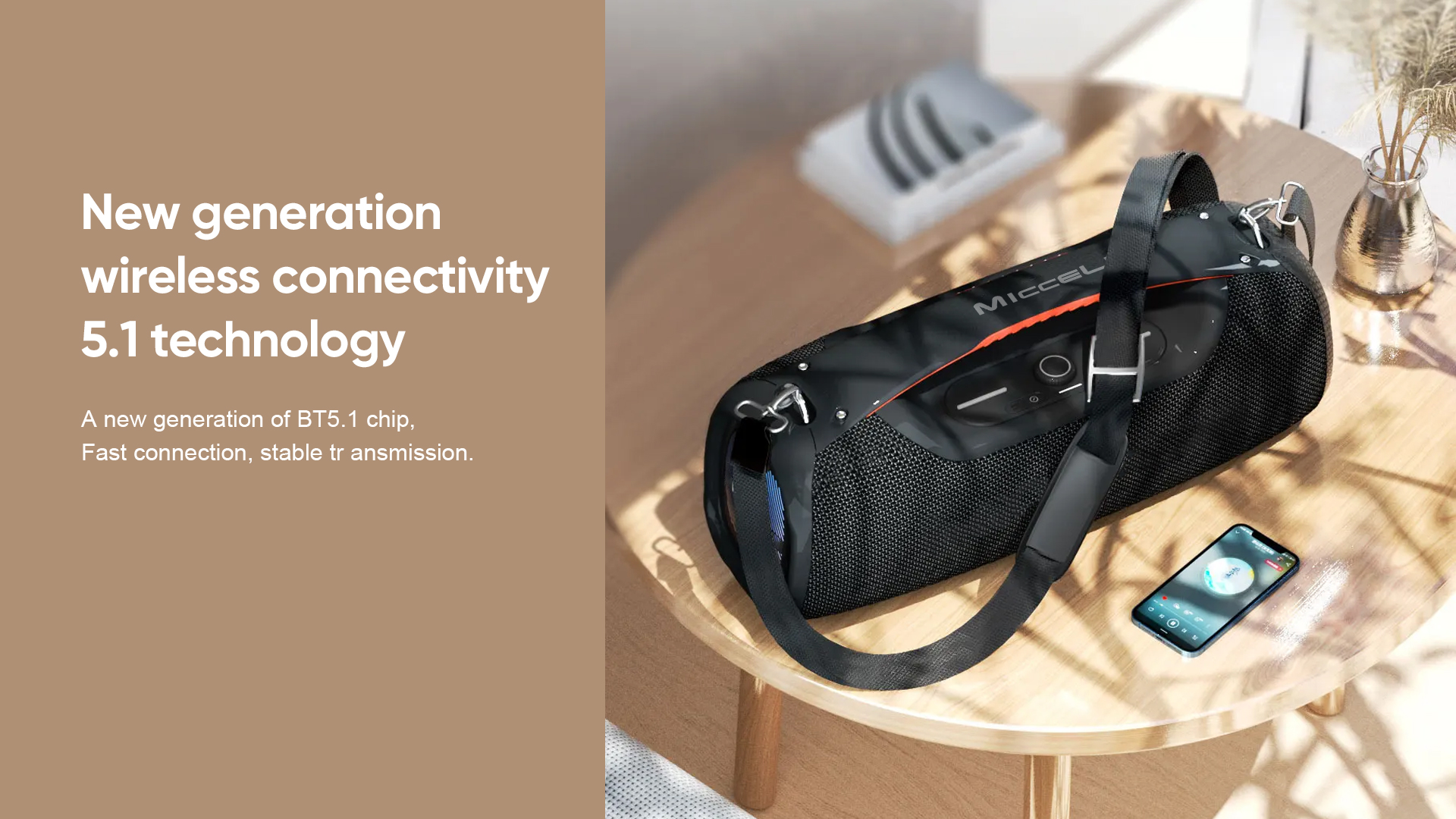 Bluetooth 5.1 wireless speaker