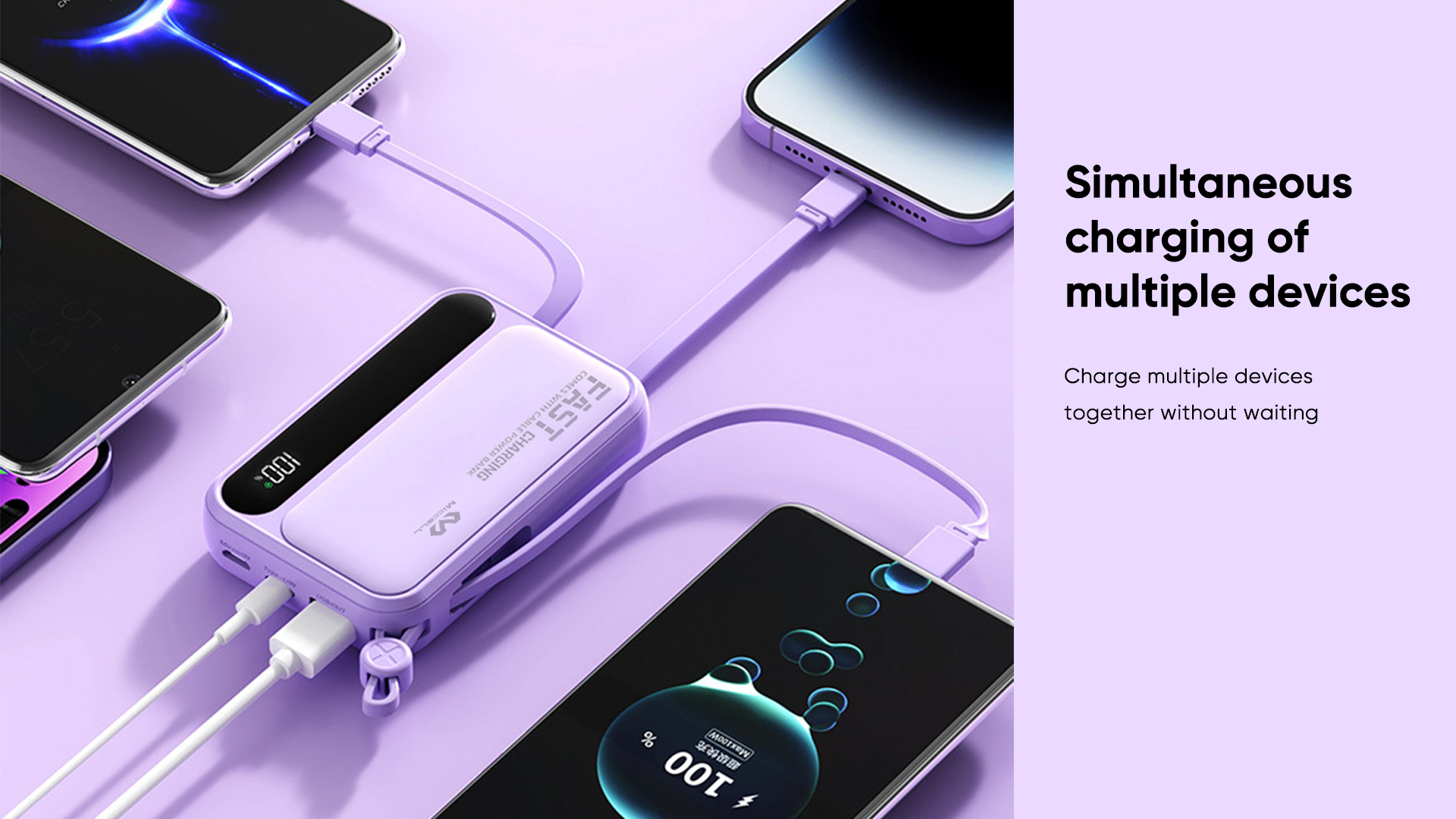PD20W fast charging charging bank for iphone