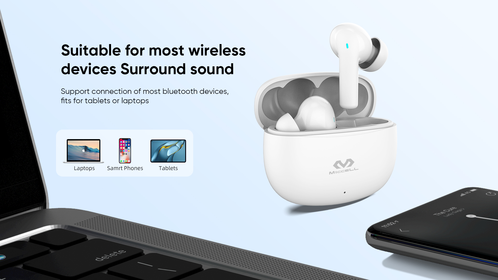 Dual Noise-Canceling TWS headsets
