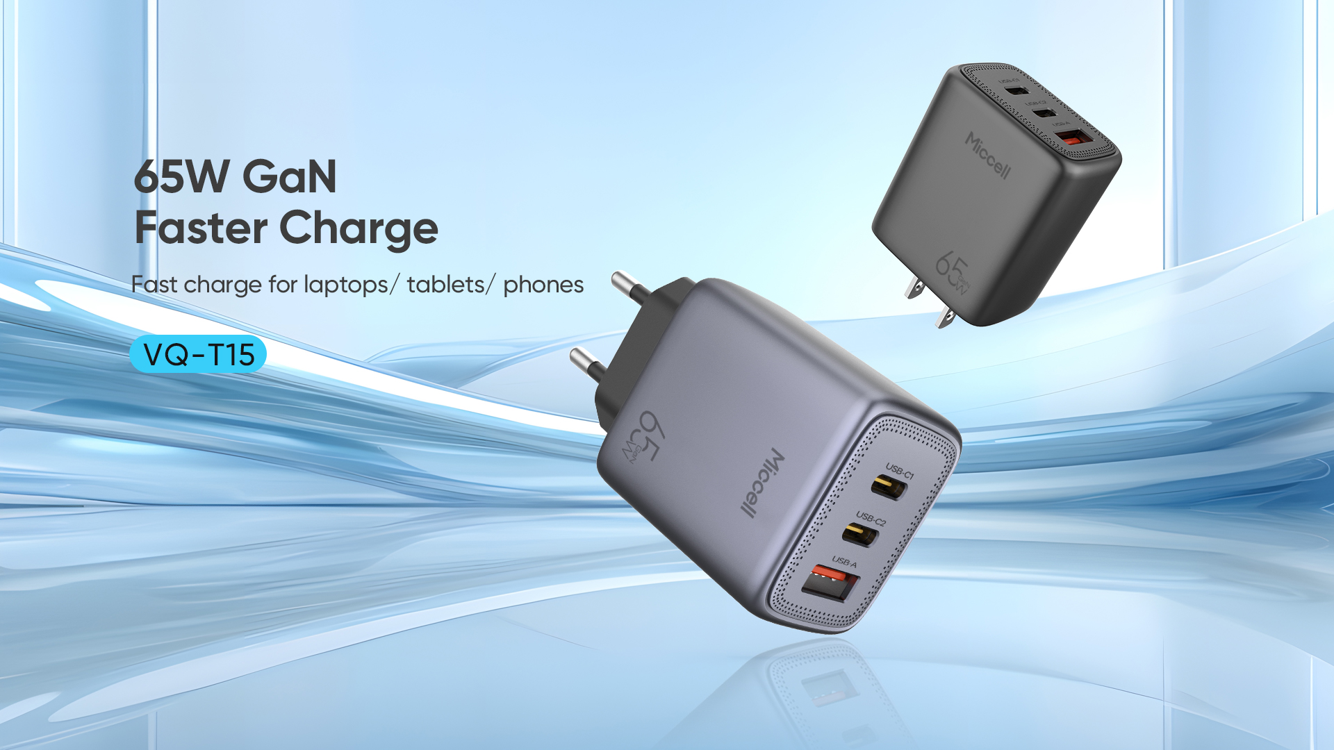 65W USB-C Wall Charger with GaN Technology