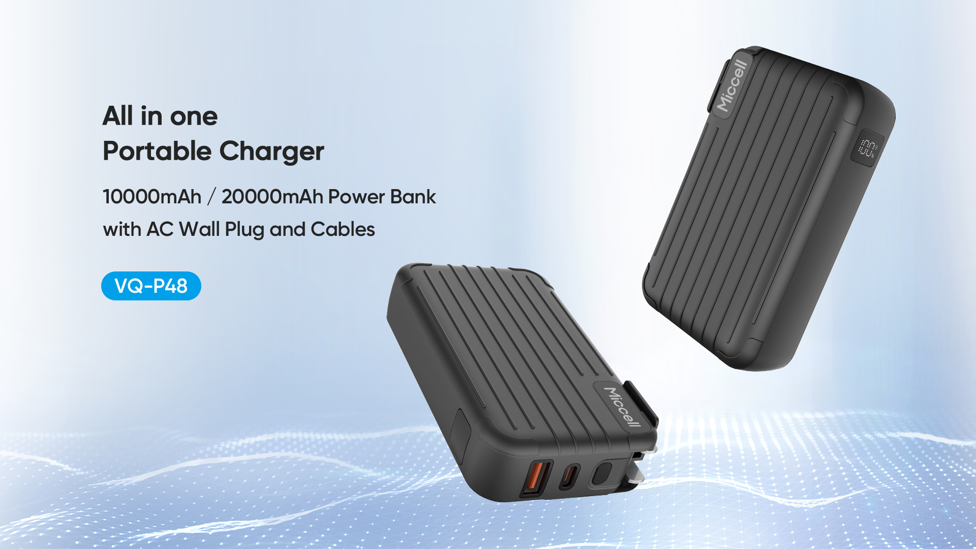 Portable Charger with Built-in Cable