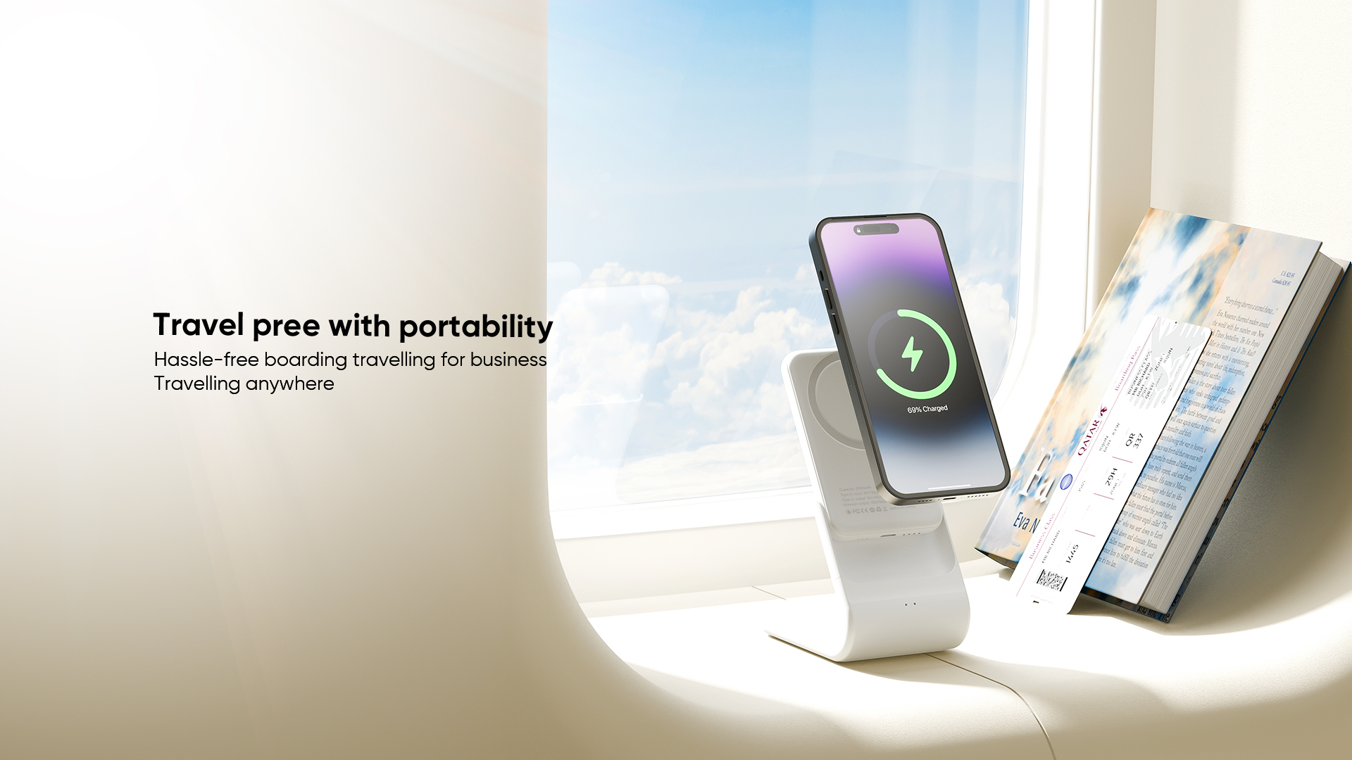 2 in 1 wireless charging stand