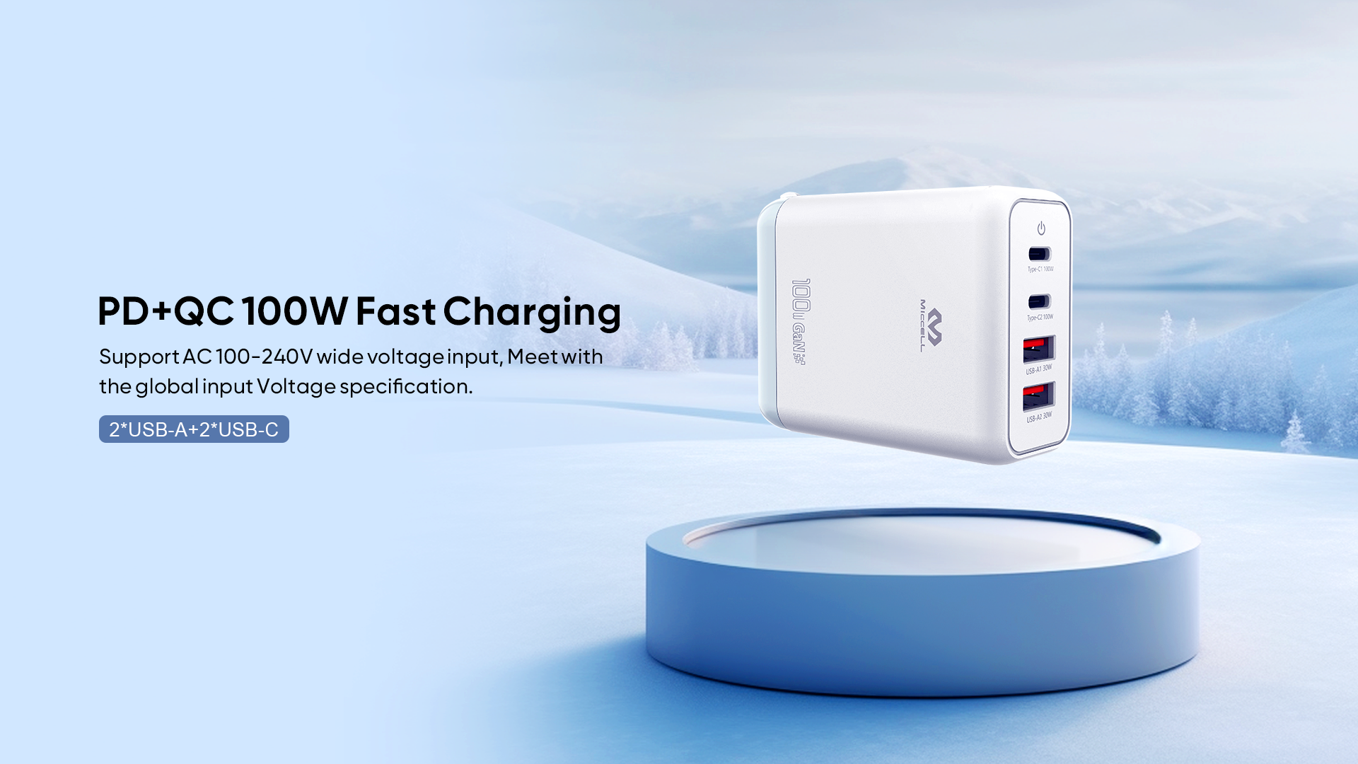 100W GaN Wall Charger