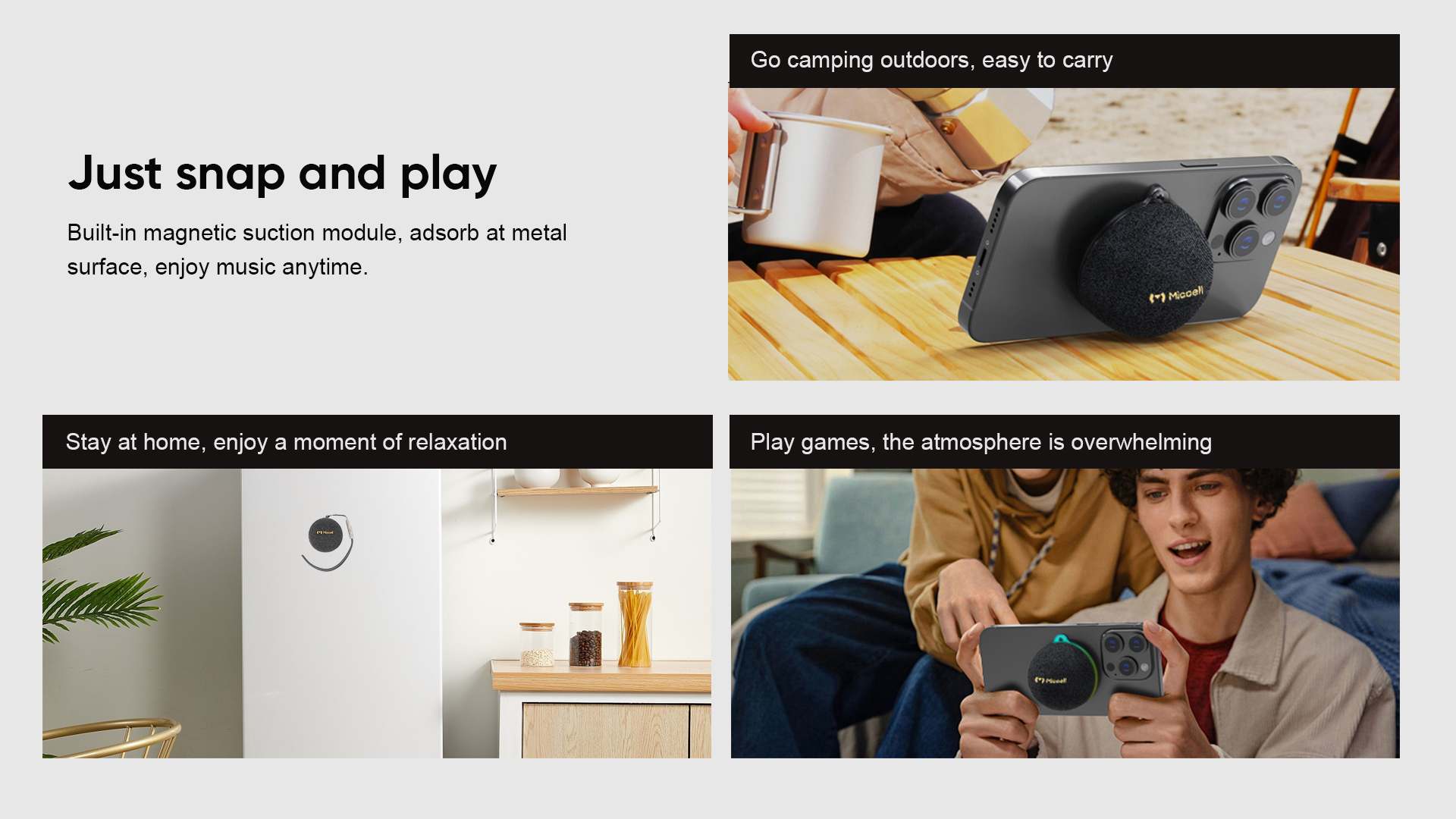 Smart Magnetic Bluetooth Speaker