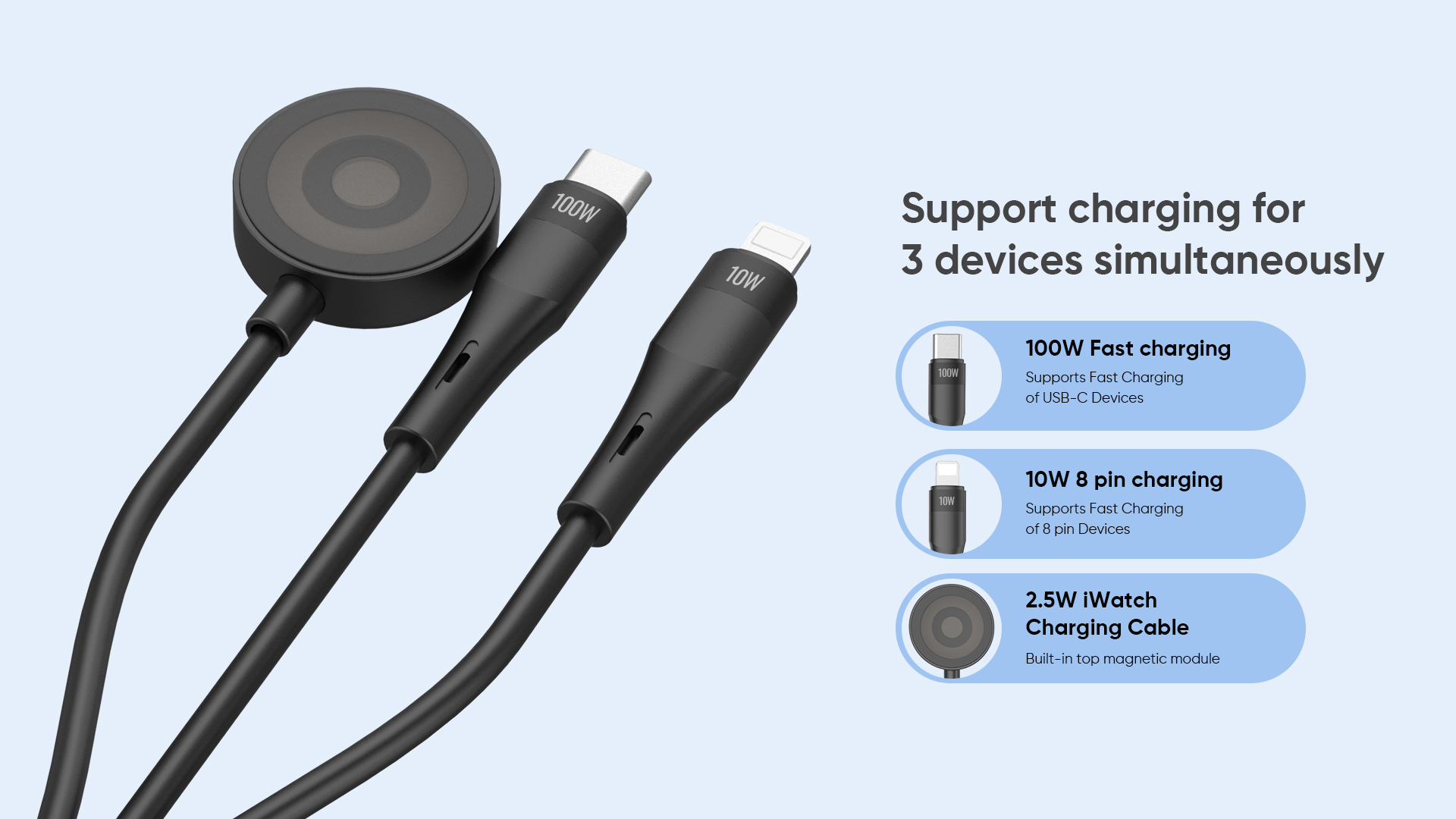3 In 1 Charging Cable