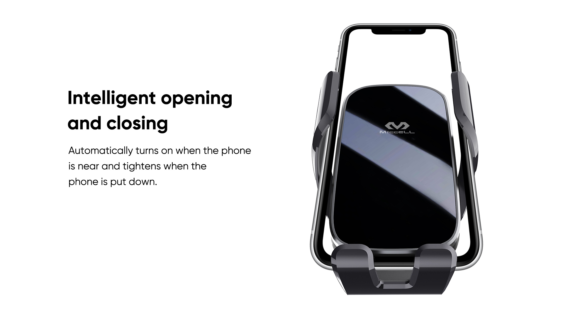 15W Wireless Fast Charging Cell Phone Car Holder