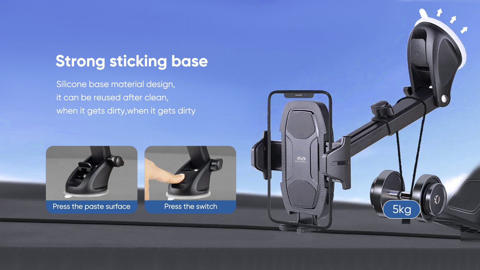 Universal car mount for phone