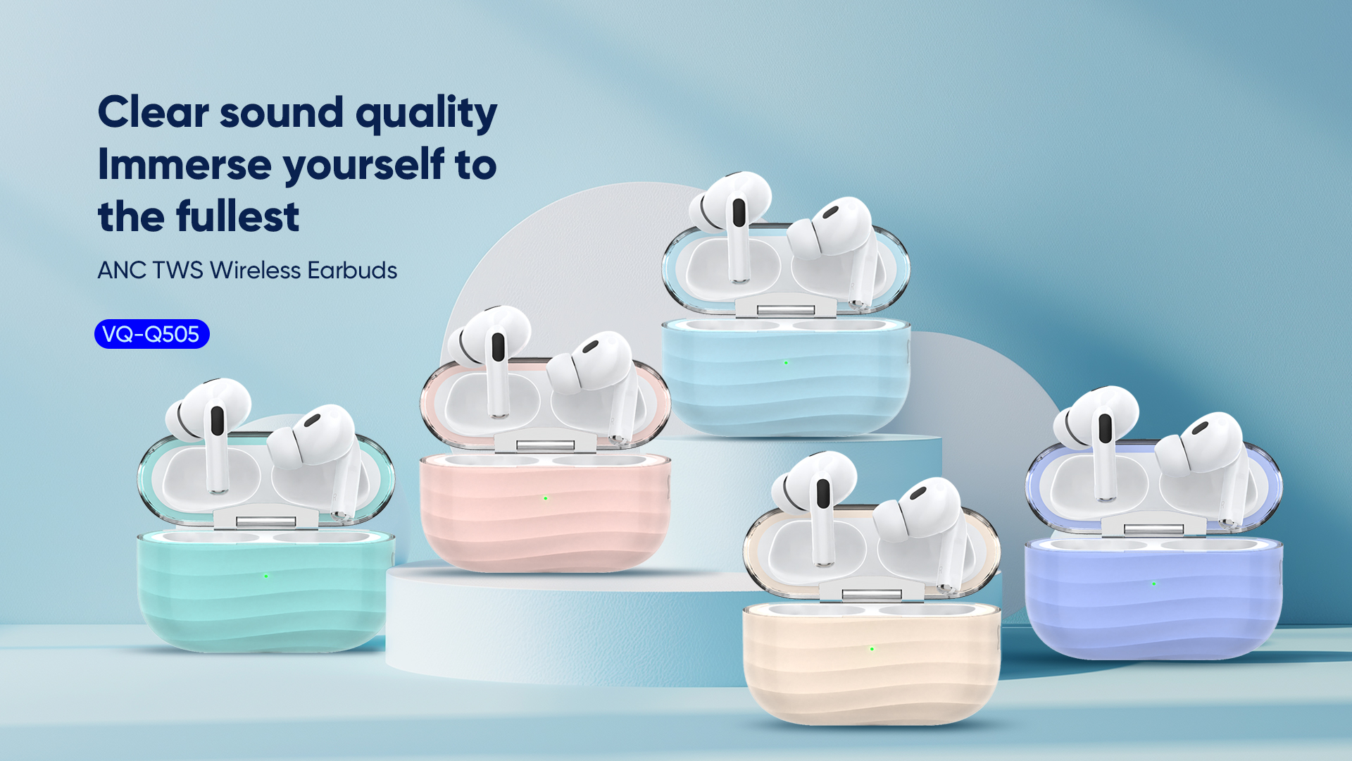 wireless Bluetooth earbuds