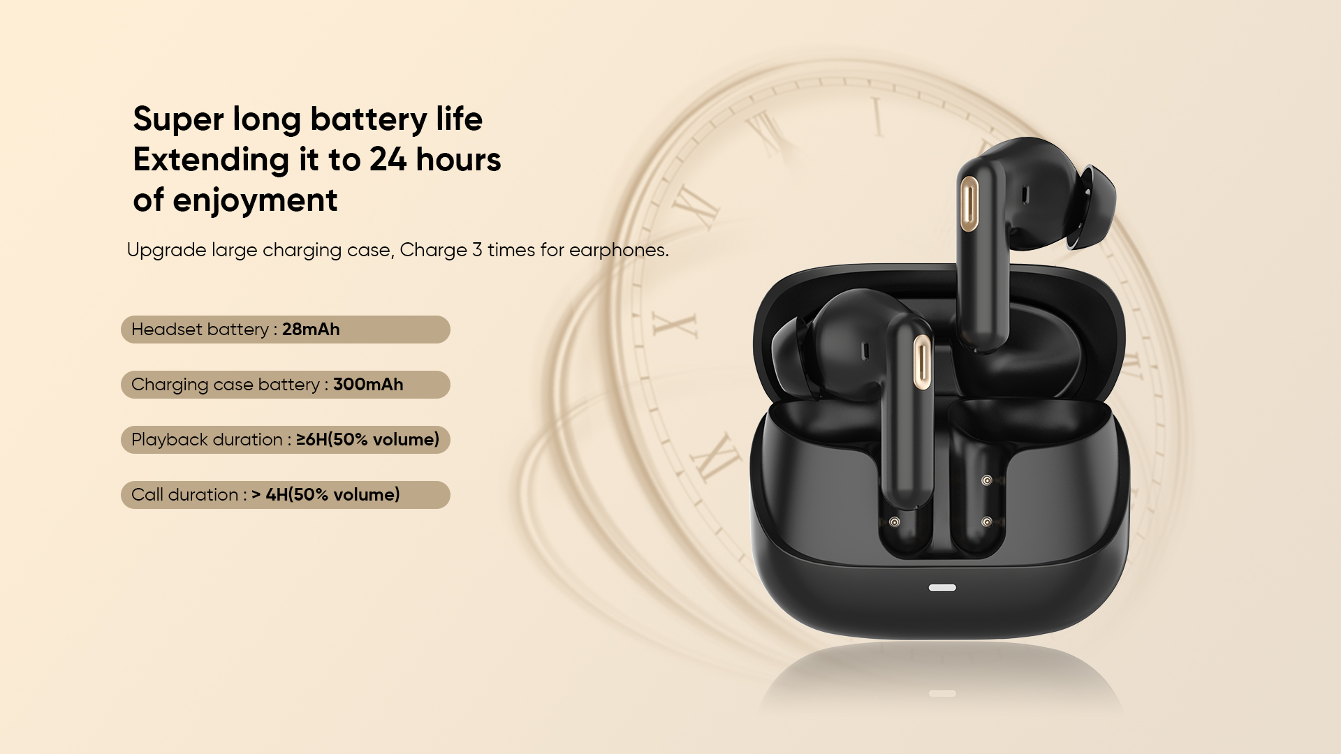 Bluetooth 5.4 wireless earbuds