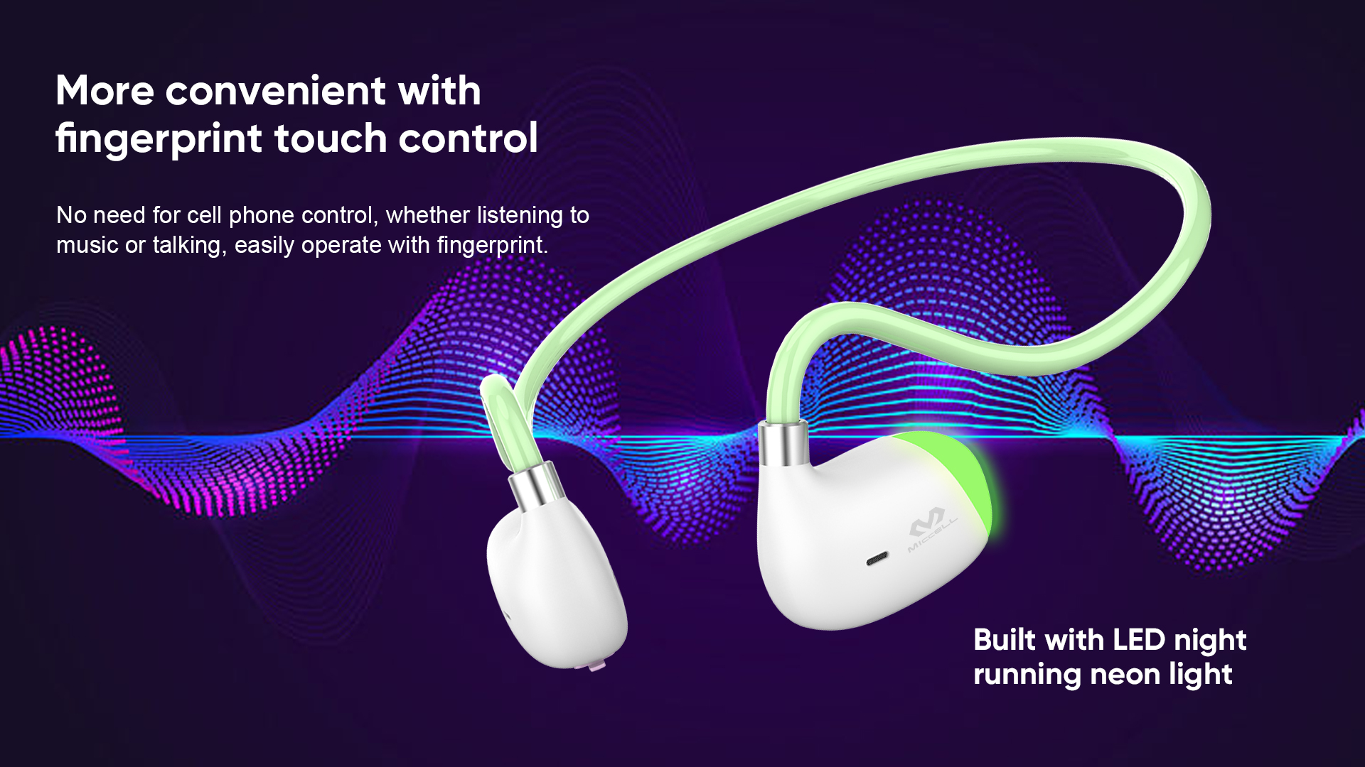 Night running headphones