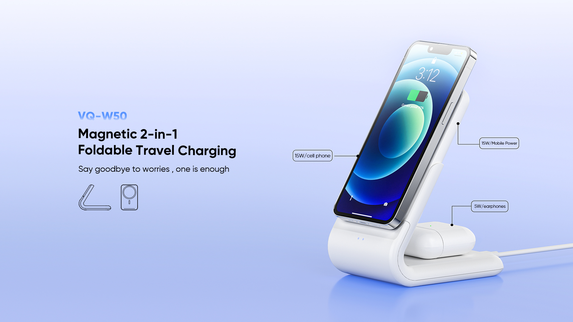2-In-1 Wireless Charging Station