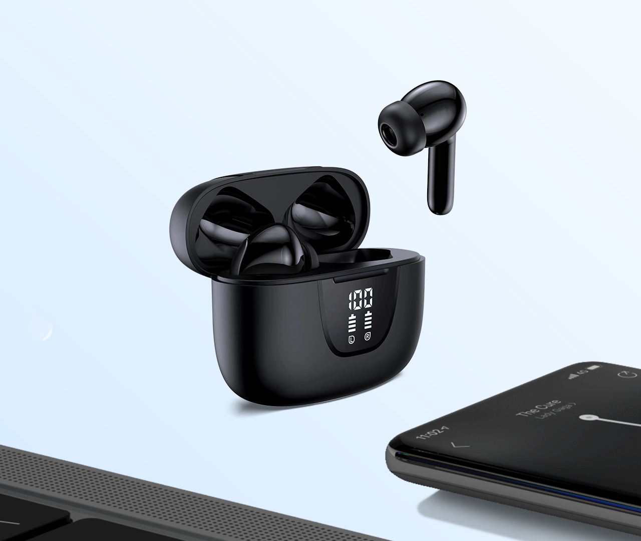 Noise-Canceling TWS Earphones