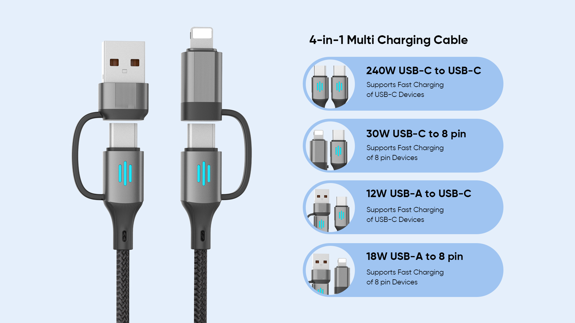 4 In 1 Charging Cable