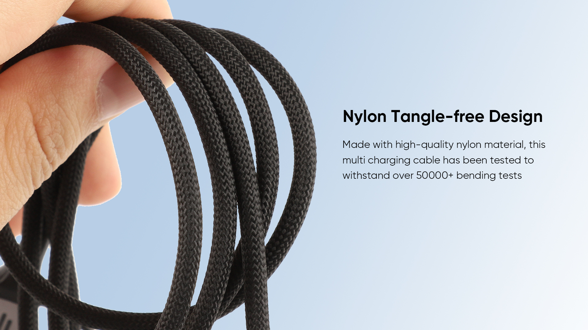 Braided USB charger cable