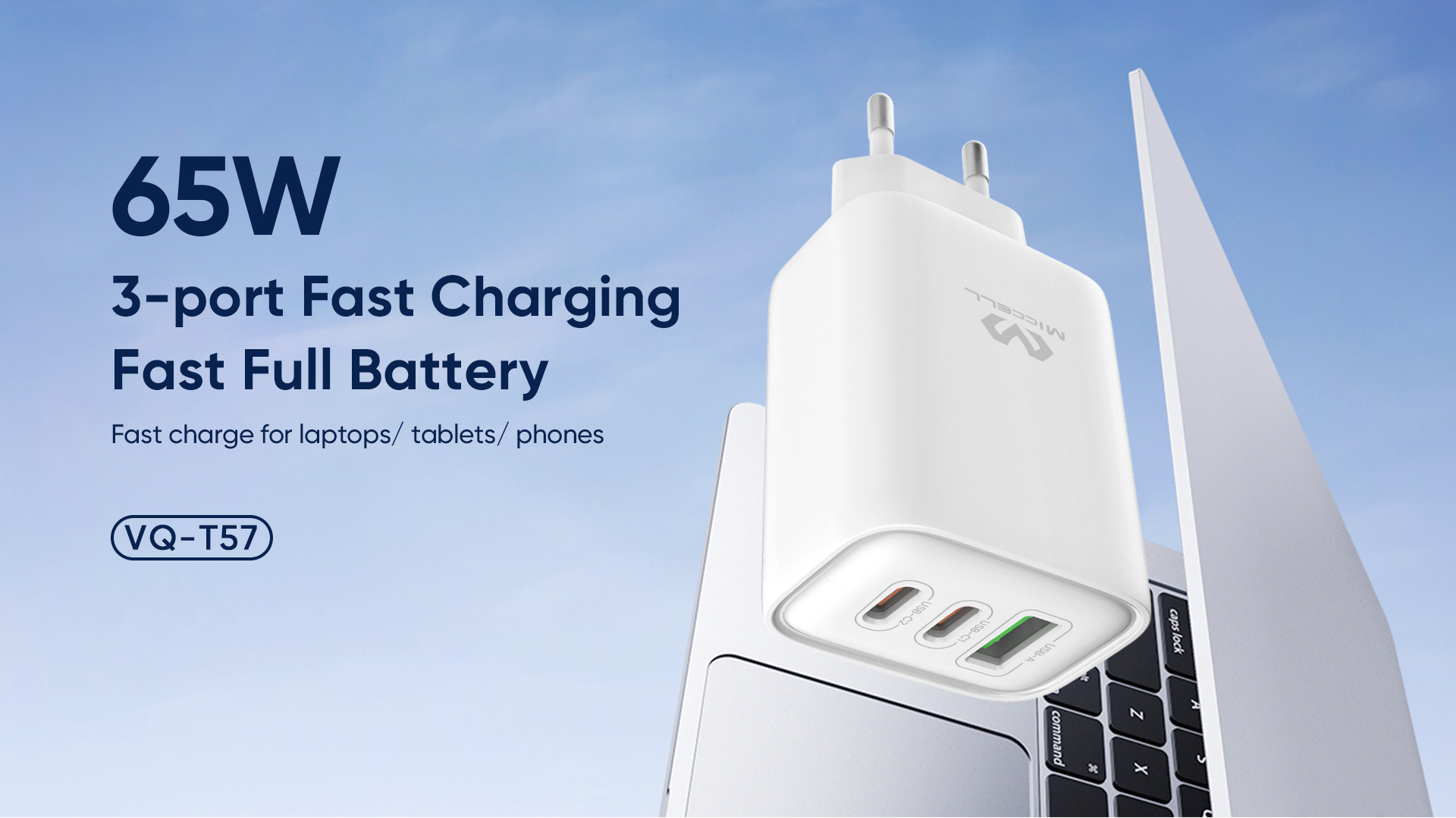 65W 3-port pd charger