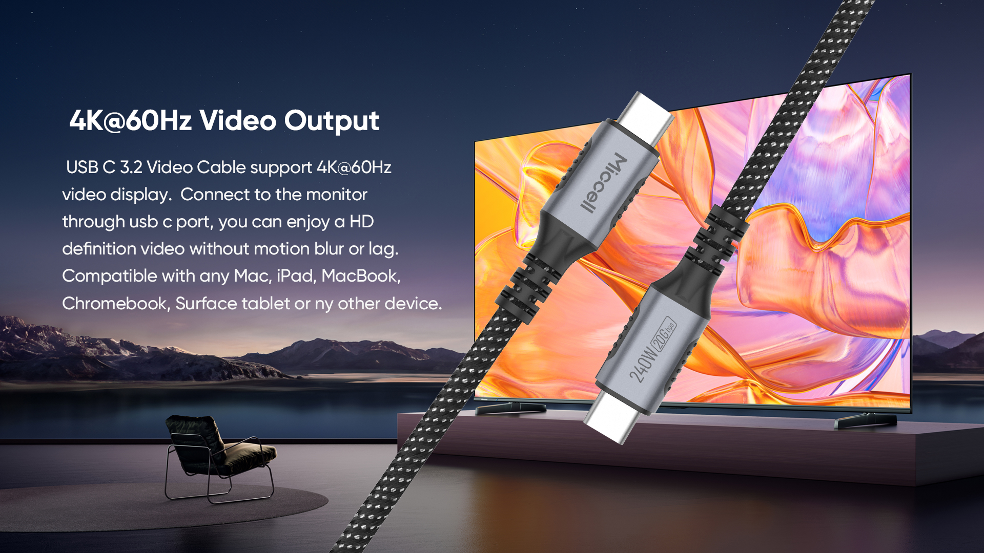4k usb c cable