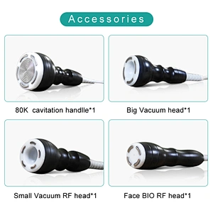RF vacuum cavitation machine for body shape and face lifting and lymphatic drainage