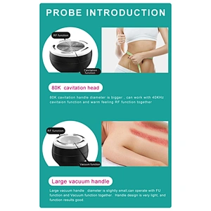 Korean RF vacuum cavitation machine for body shape and face lifting and lymphatic drainage