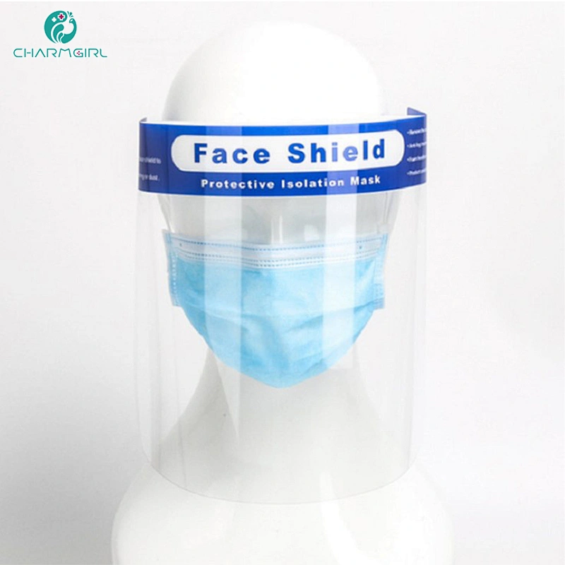 Anti-Fog Protective Transparent Safety Face Shield Custom with Foam Band