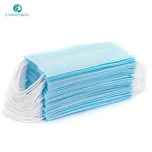 Disposable 3ply medical face mask blue non-woven medical