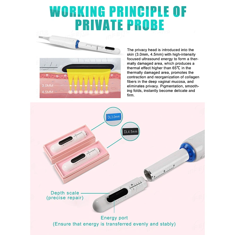 HIFU face and HIFU vaginal machine for beauty salon