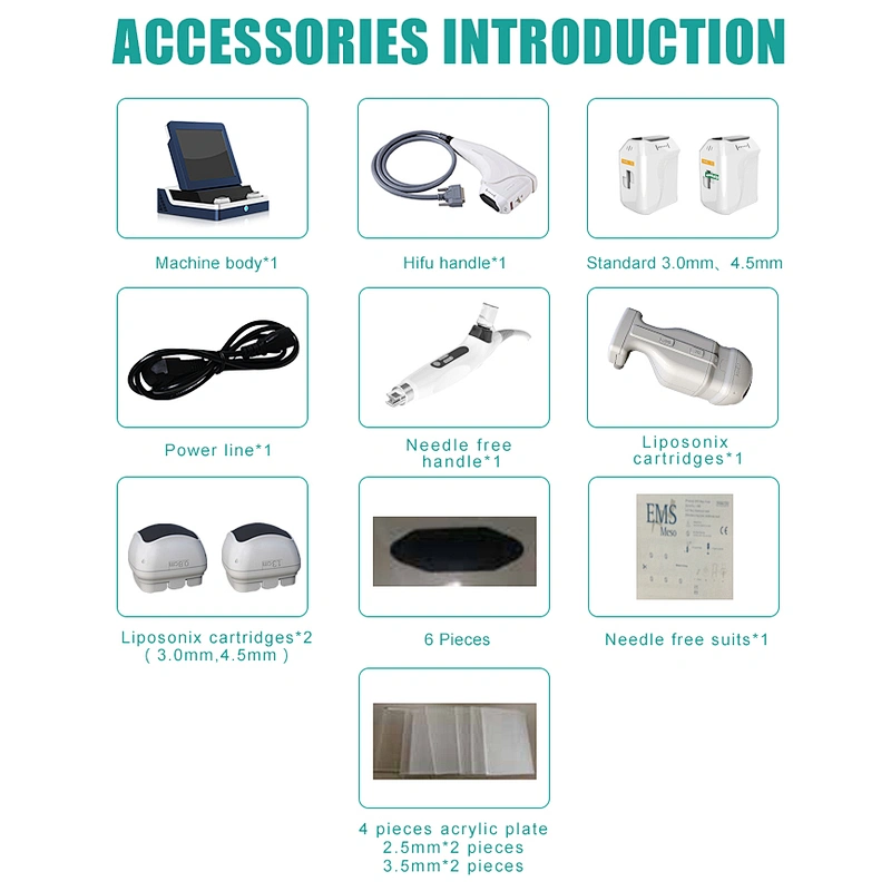 Beauty salon use rf needle machine anti-wrinkle 3 in 1 hifu + lipo + needle