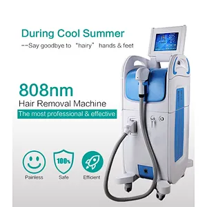 Skin clinic Painless and permanent hair removal 808nm diode laser hair removal machine