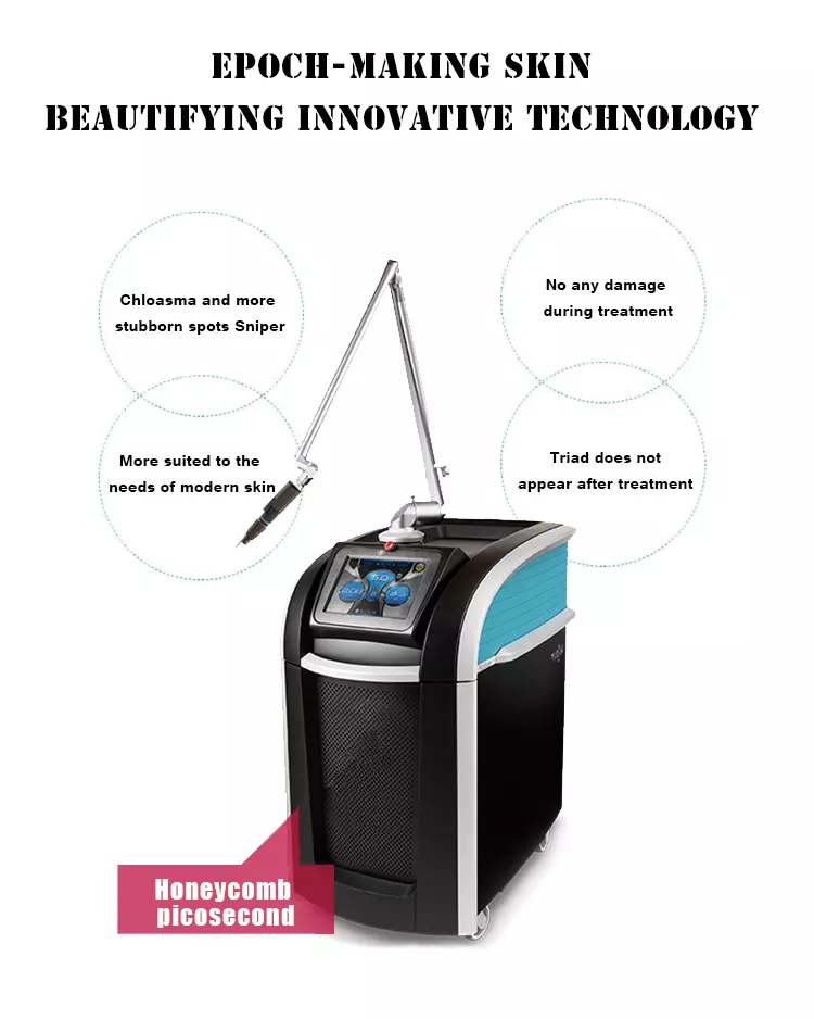 Portable picosecond 755nm/ 532nm/1064nm picosecond laser hair removal