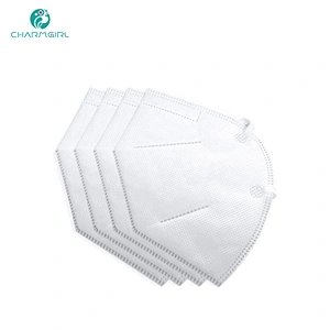 Meizi 5 layers high quality non-woven and melt-blown fabric breathable KN95 face mask with earloop