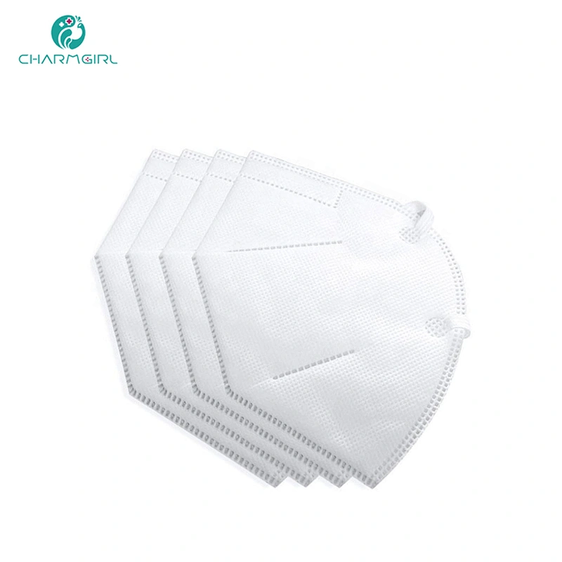 Meizi 5 layers high quality non-woven and melt-blown fabric breathable KN95 face mask with earloop