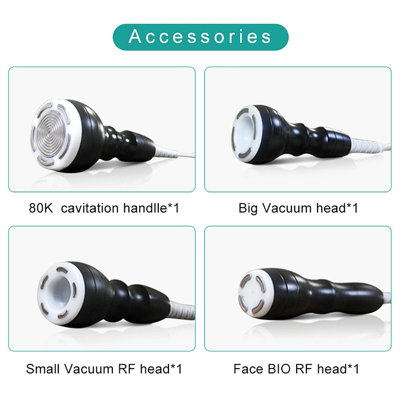 RF vacuum cavitation machine for body weight loss and face lifting and lymphatic drainage