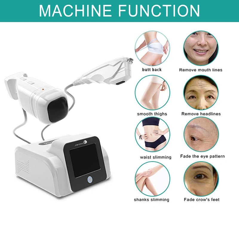 Meizi New design hifu and lipoaonix machine with 2 handles 5 cartridges for beauty salon face lifting