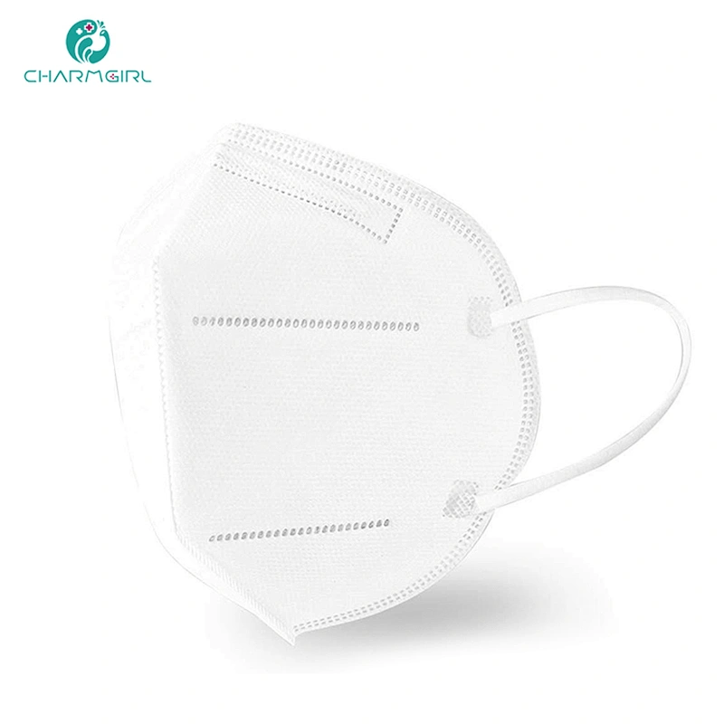 Meizi 5 layers high quality non-woven and melt-blown fabric breathable KN95 face mask with earloop