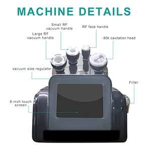 RF vacuum cavitation machine for body shape and face lifting and lymphatic drainage