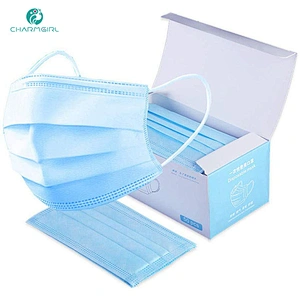 Disposable 3ply medical face mask blue non-woven medical
