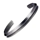 Energinox 316L Blanks Adjustable Men Stainless Steel Bracelet Cuff Bangle For Men