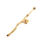 Inox Metal Fashion Gold Plated China Wholesale Korean Brooch Jewelry For Ladies