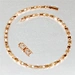 Energinox Wholesale Deluxe Rose Gold Plated Inlay 99.999% pure Germanium Magnetic Titanium Necklace With Hexagon Clasp