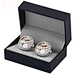 Custom punk movement watch rotatable mechanical French shirt cufflinks