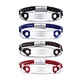 Energinox Multiple Color Personalize Identification Name Plate ID Engravable Leather Bracelet for Men