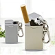 Eco Outdoor Cigarette Fire Proof Mini Custom Logo Printed Metal Reusable Recycled Keychain Portable Pocket Ashtray With Lid