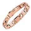 Energinox Rose Plating Stunning Healing Arthritis Solid Magnetic Tungsten Carbide Bracelet