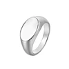 Energinox finger wedding Fashionable and simple stainless steel 3 color couple rings jewelry