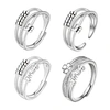 Energinox Dropshipping Adjustable Anxiety Jewelry Fidget Spinning Sterling Silver Ring