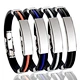 Energinox Customized Classic Simple Stainless Steel Brand Silicone DIY Lettering Bracelet