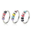 Energinox Non Tarnish Jewelry Anti Anxiety Stainless Steel Colorful Bead Spin Ring