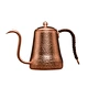 Energinox Wholesale Teapot Stove Top Coil Handle Thick Solid Hammered Red Copper Coffeepot