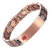 Wollet 2 in 1 Magnetic Pre-Engraved Seizures Christmas Gift Ideas 2023  Medical Alert Copper Bracelets For Men